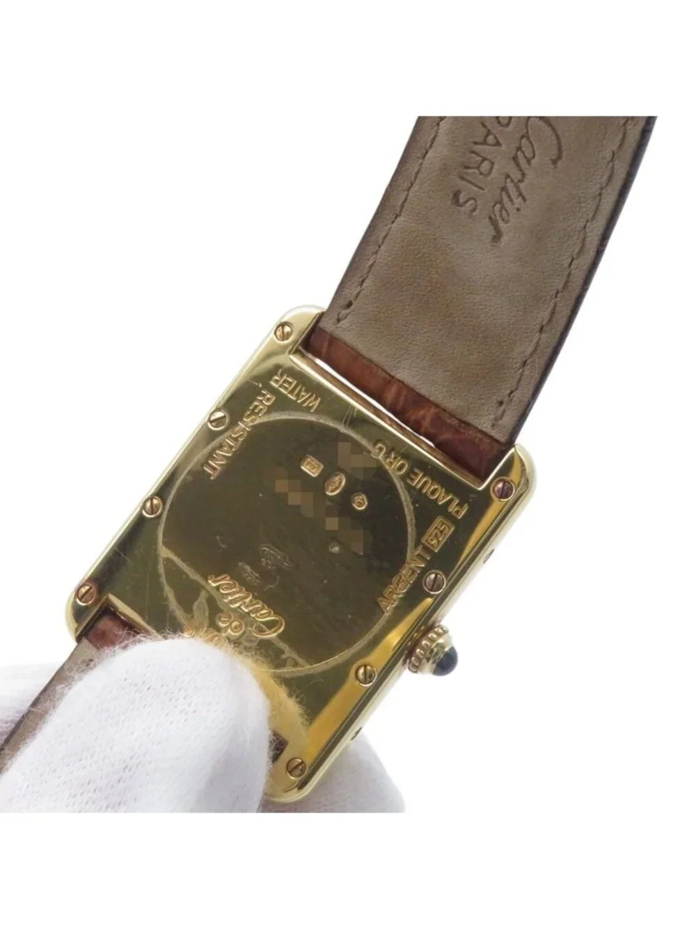 Cartier Must Tank XL Vermeil Watch Ivory Dial